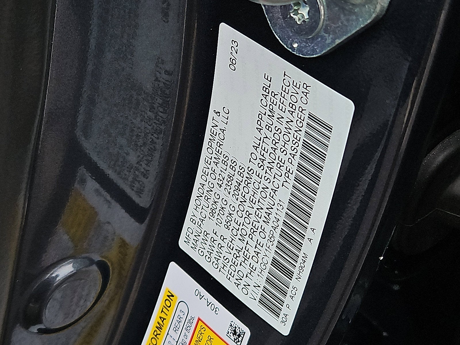 2023 Honda Accord Sedan EX