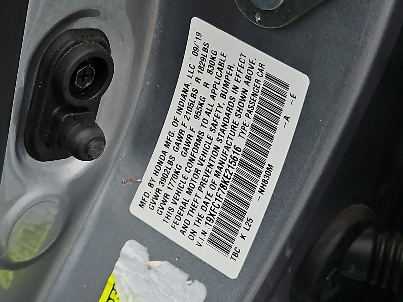 2019 Honda Civic EX-L