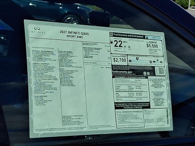 2027 INFINITI QX65 SPORT AWD