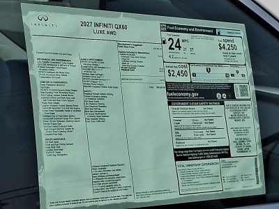 2027 INFINITI QX60 LUXE AWD