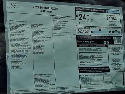 2027 INFINITI QX60 LUXE AWD