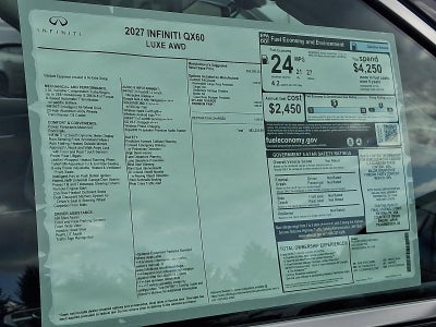 2027 INFINITI QX60 LUXE AWD