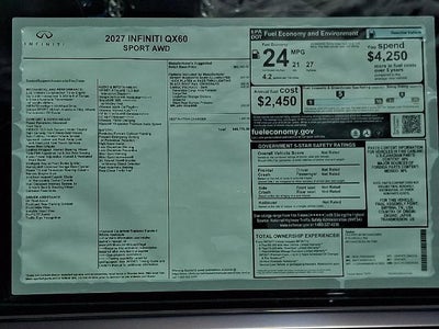 2027 INFINITI QX60 SPORT AWD