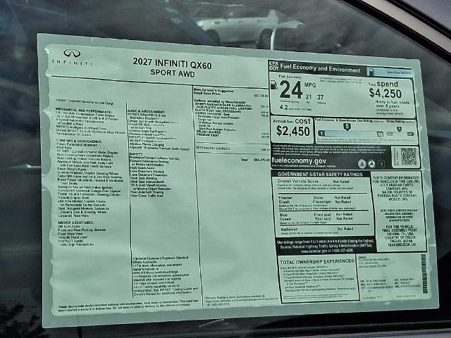 2027 INFINITI QX60 SPORT AWD