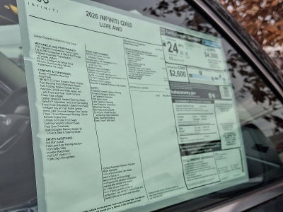 2026 INFINITI QX60 LUXE AWD
