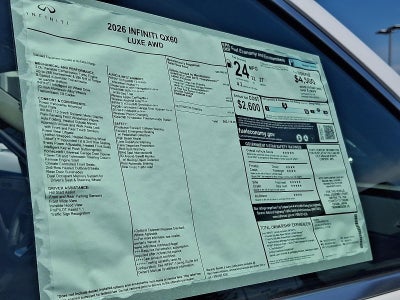 2026 INFINITI QX60 LUXE AWD