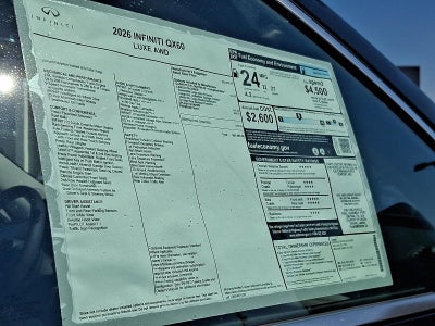 2026 INFINITI QX60 LUXE AWD