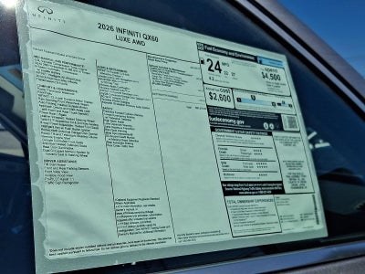 2026 INFINITI QX60 LUXE AWD