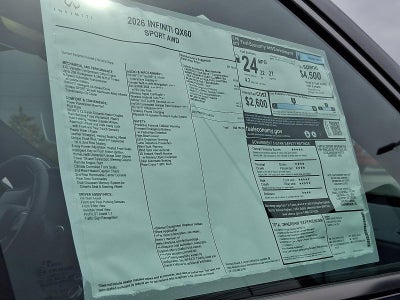 2026 INFINITI QX60 SPORT AWD