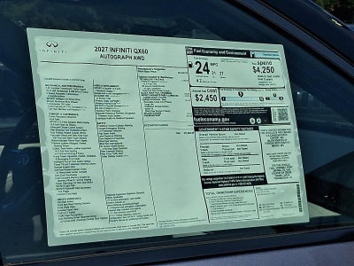 2027 INFINITI QX60 AUTOGRAPH AWD