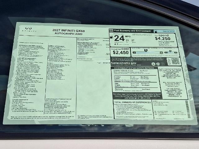 2027 INFINITI QX60 AUTOGRAPH AWD