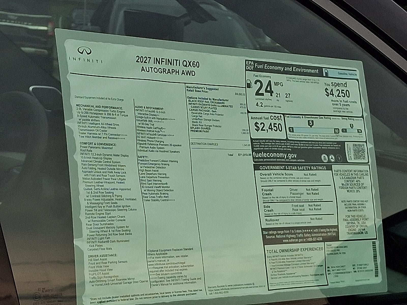 2027 INFINITI QX60 AUTOGRAPH AWD