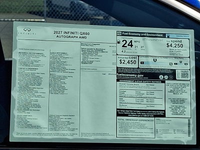 2027 INFINITI QX60 AUTOGRAPH AWD