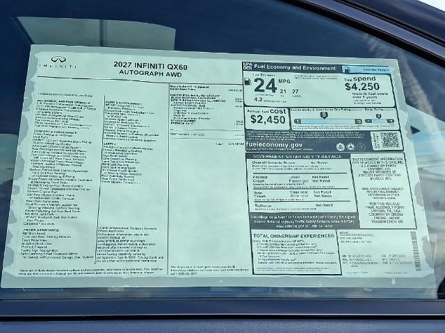2027 INFINITI QX60 AUTOGRAPH AWD