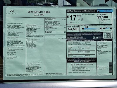 2027 INFINITI QX80 LUXE AWD *Ltd Avail*