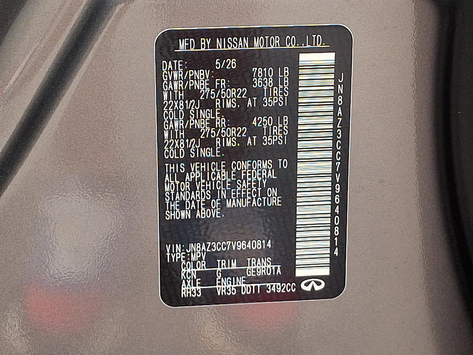 2027 INFINITI QX80 AUTOGRAPH AWD