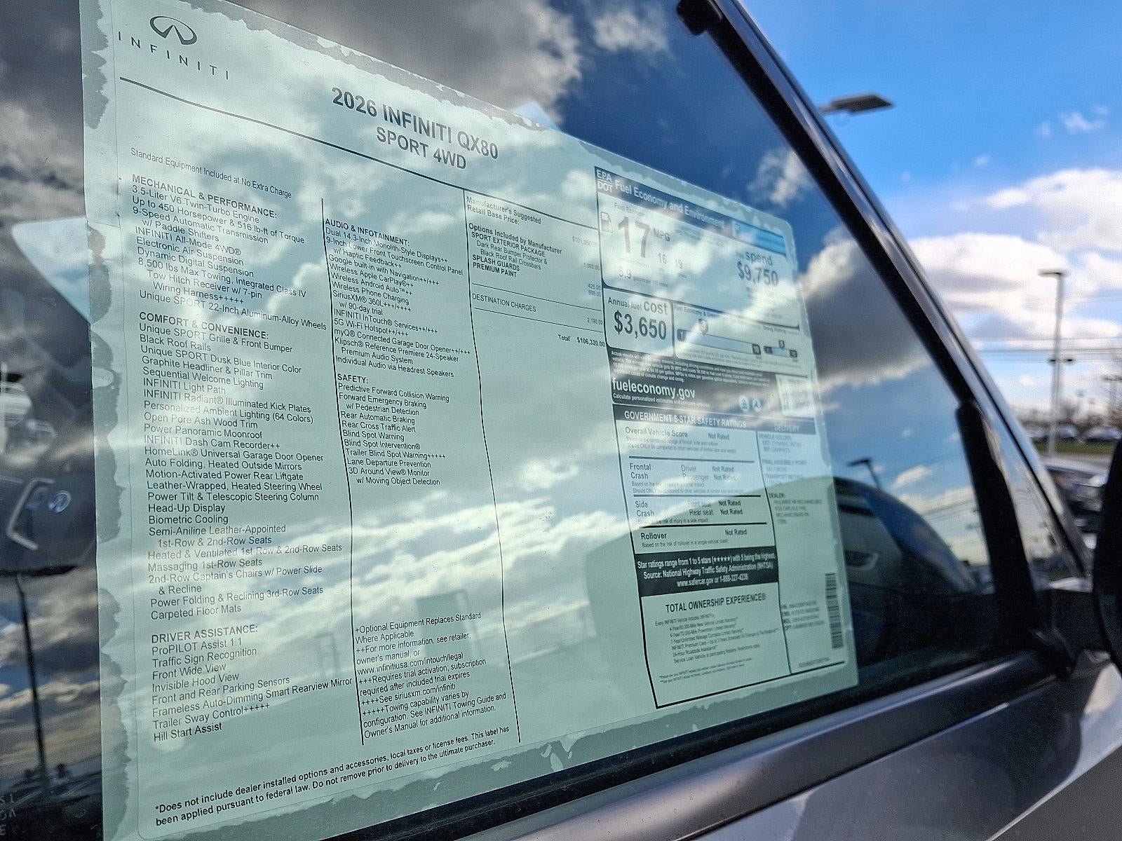 2026 INFINITI QX80 SPORT AWD