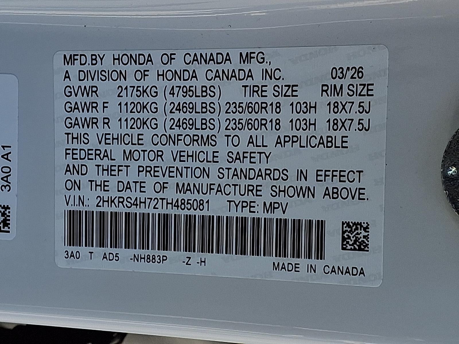 2026 Honda CR-V EX-L AWD