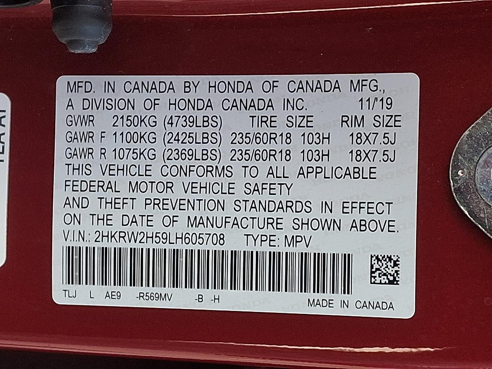 2020 Honda CR-V EX AWD