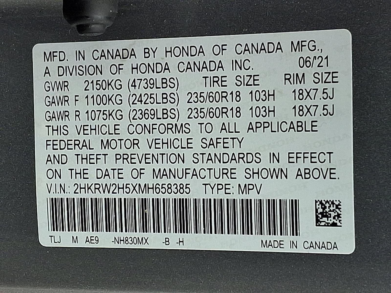 2021 Honda CR-V EX AWD