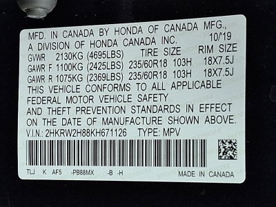 2019 Honda CR-V EX-L AWD