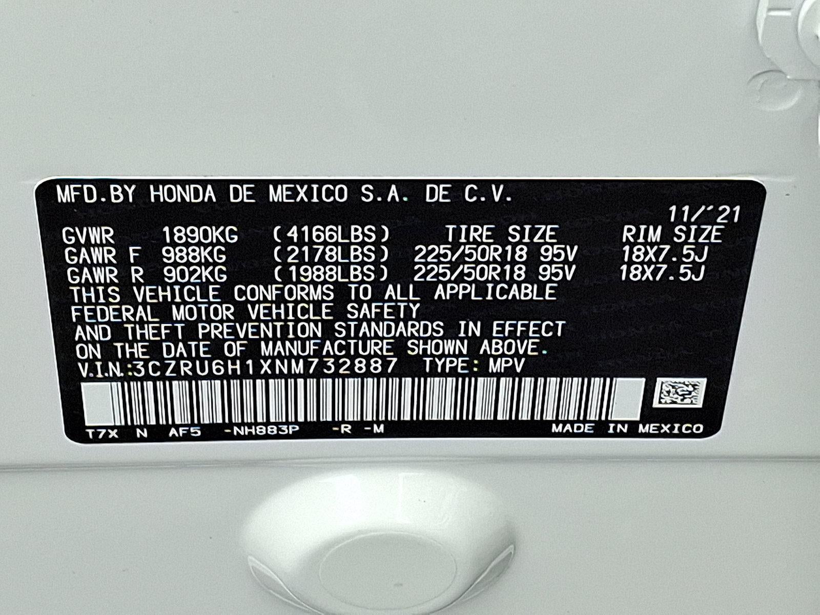 2022 Honda HR-V Sport AWD CVT