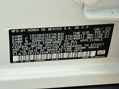 2024 Honda HR-V LX AWD CVT