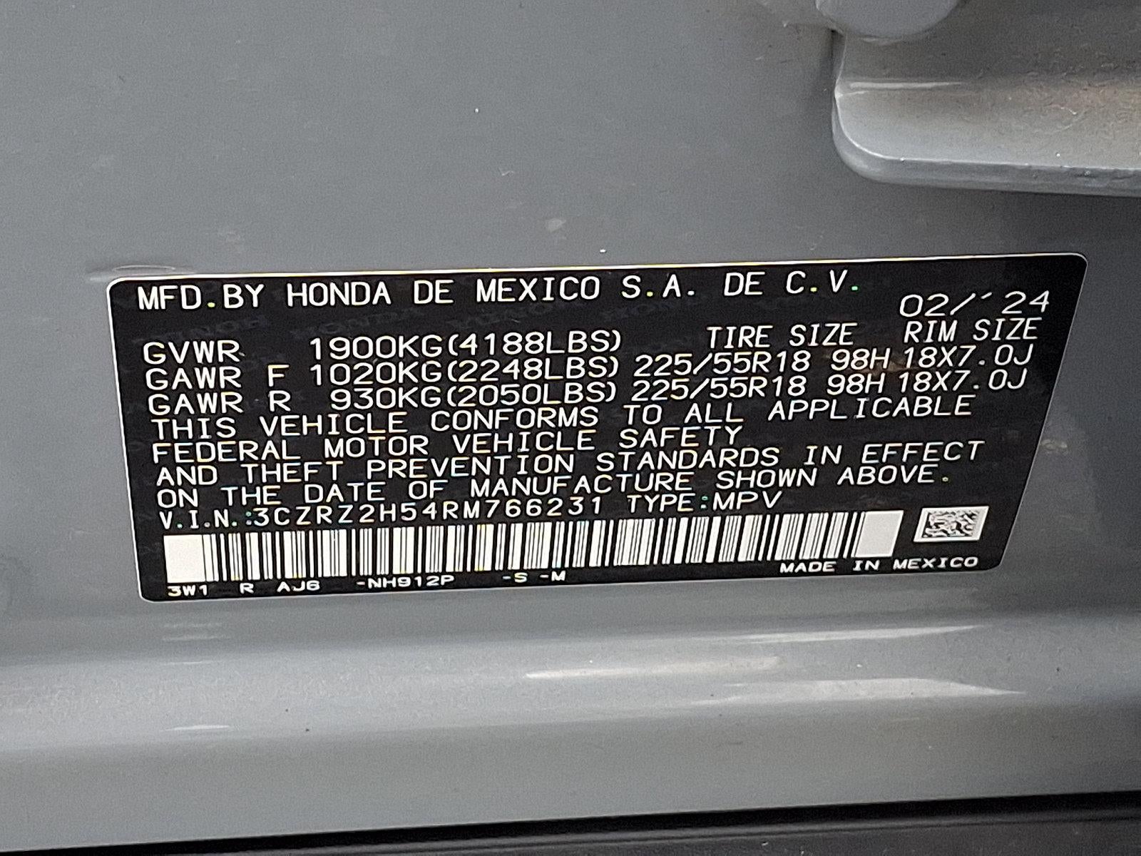 2024 Honda HR-V Sport AWD CVT