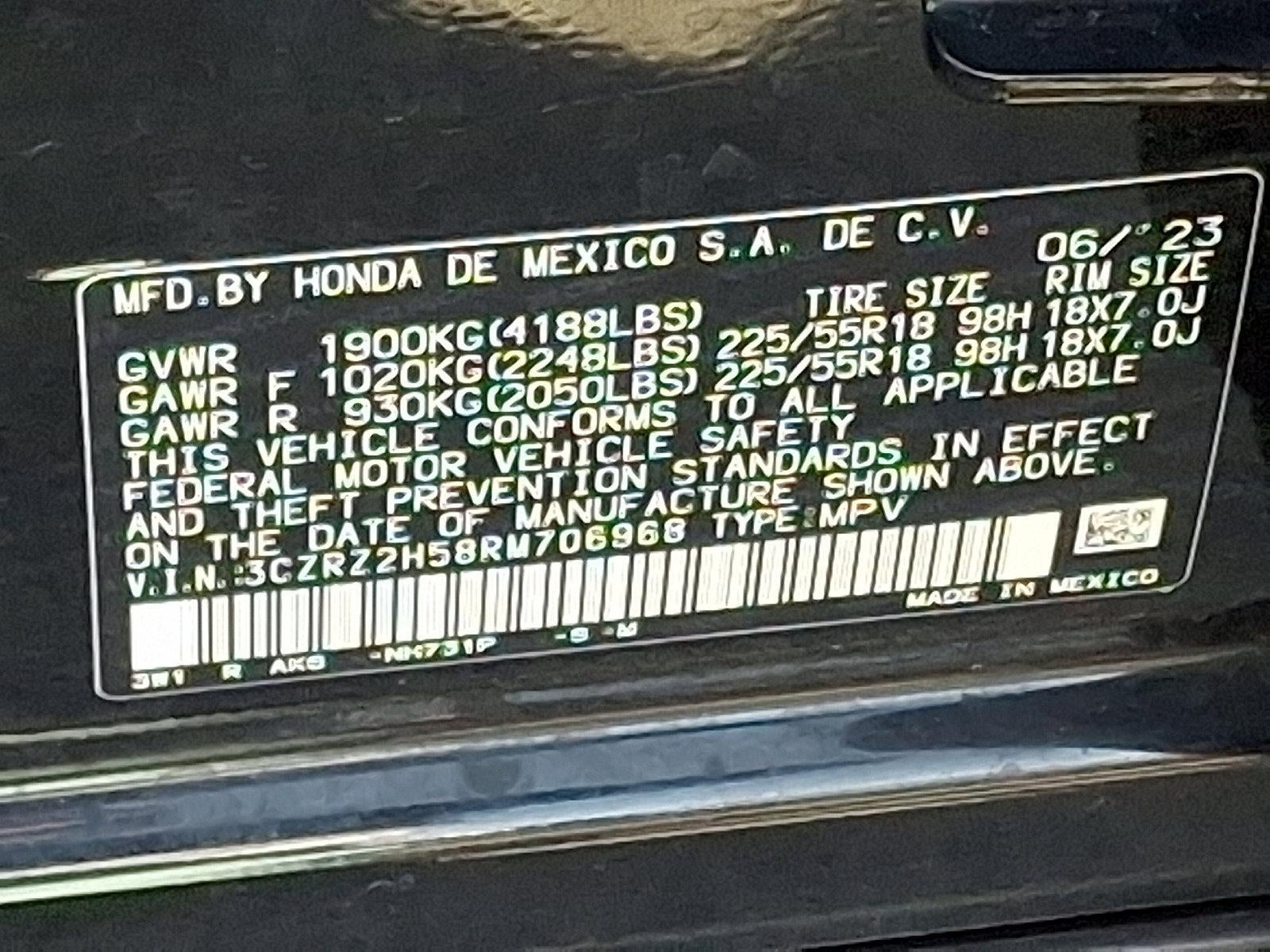 2024 Honda HR-V Sport AWD CVT