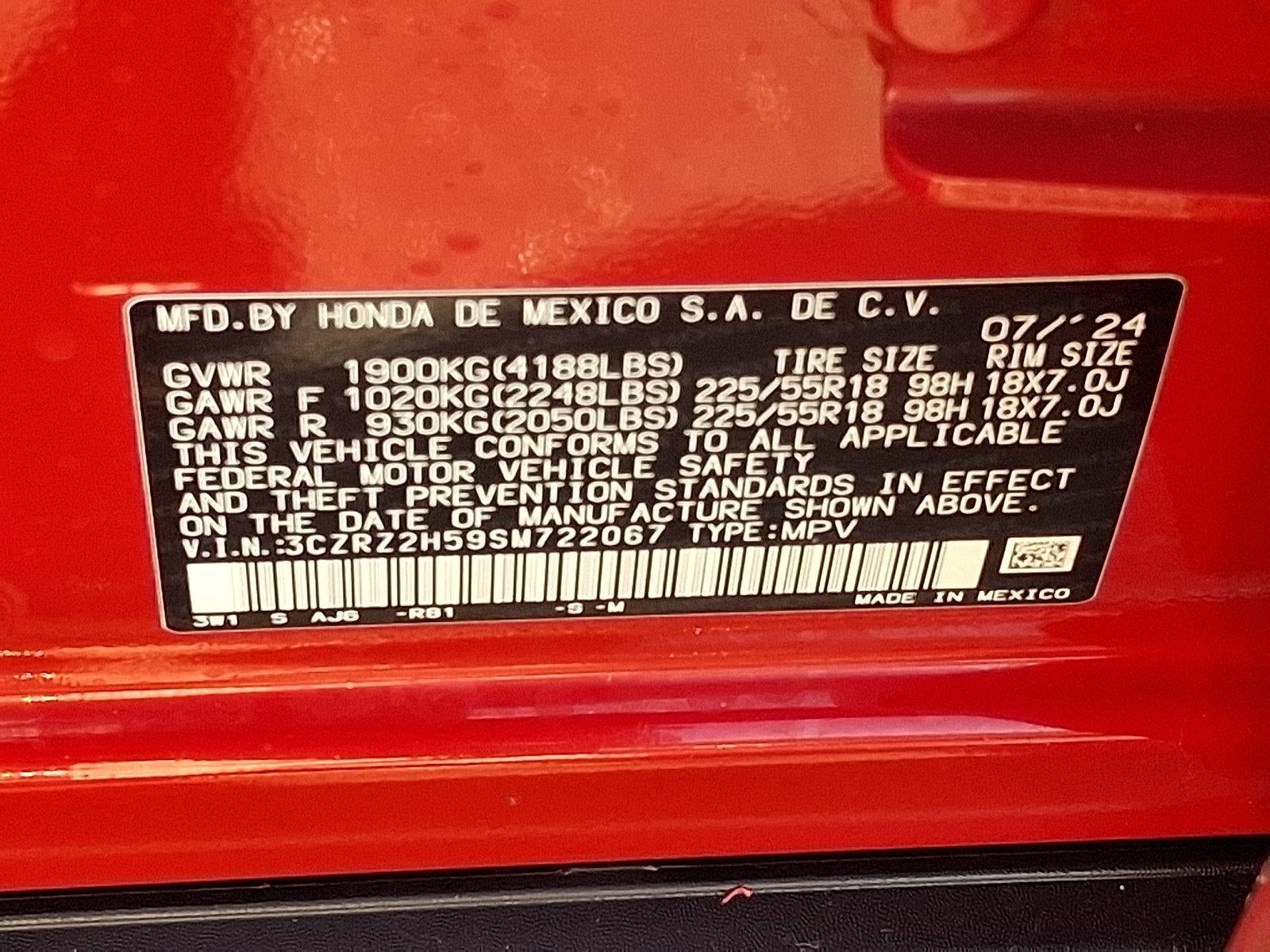 2025 Honda HR-V Sport AWD CVT