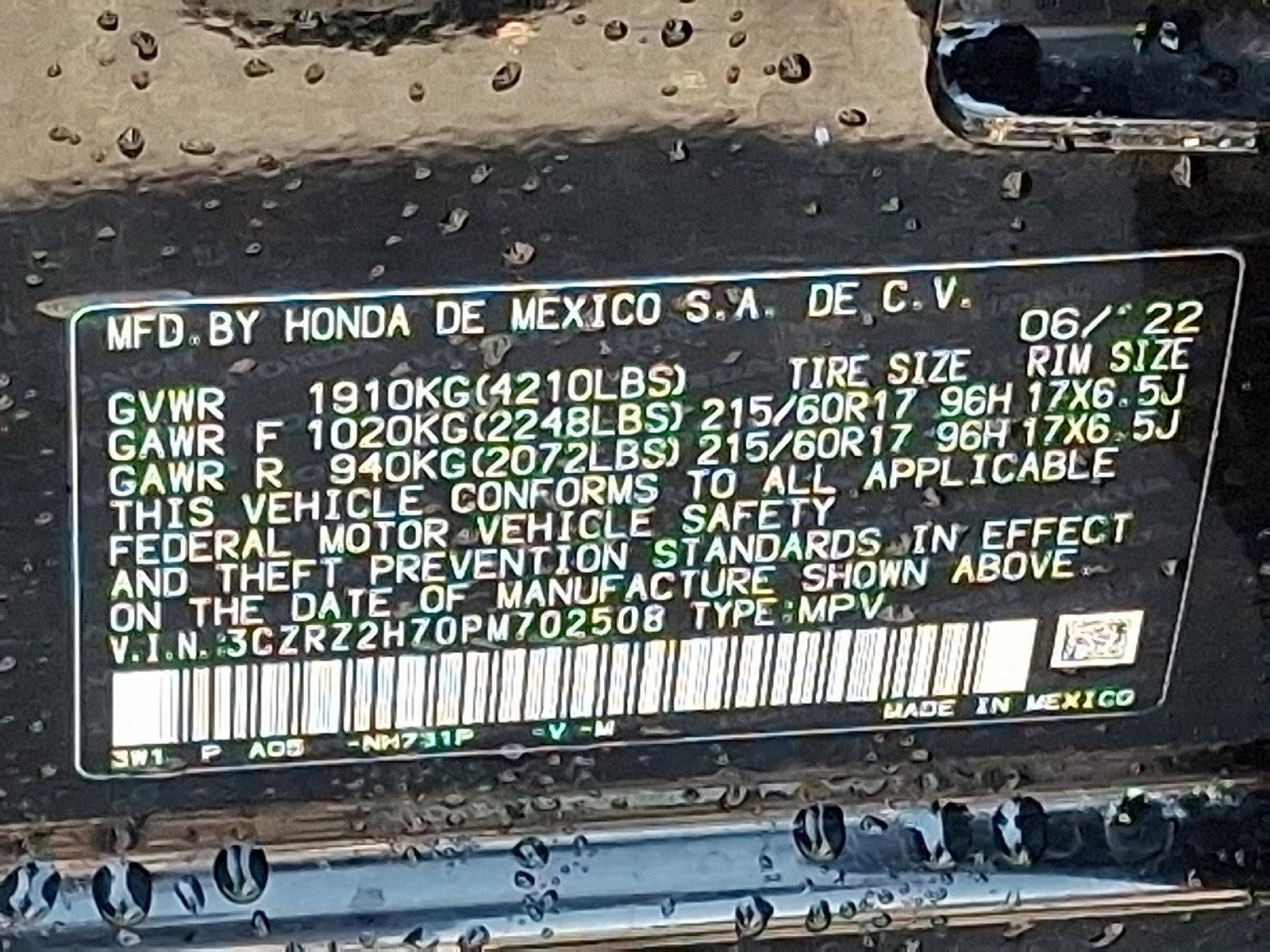 2023 Honda HR-V EX-L AWD CVT