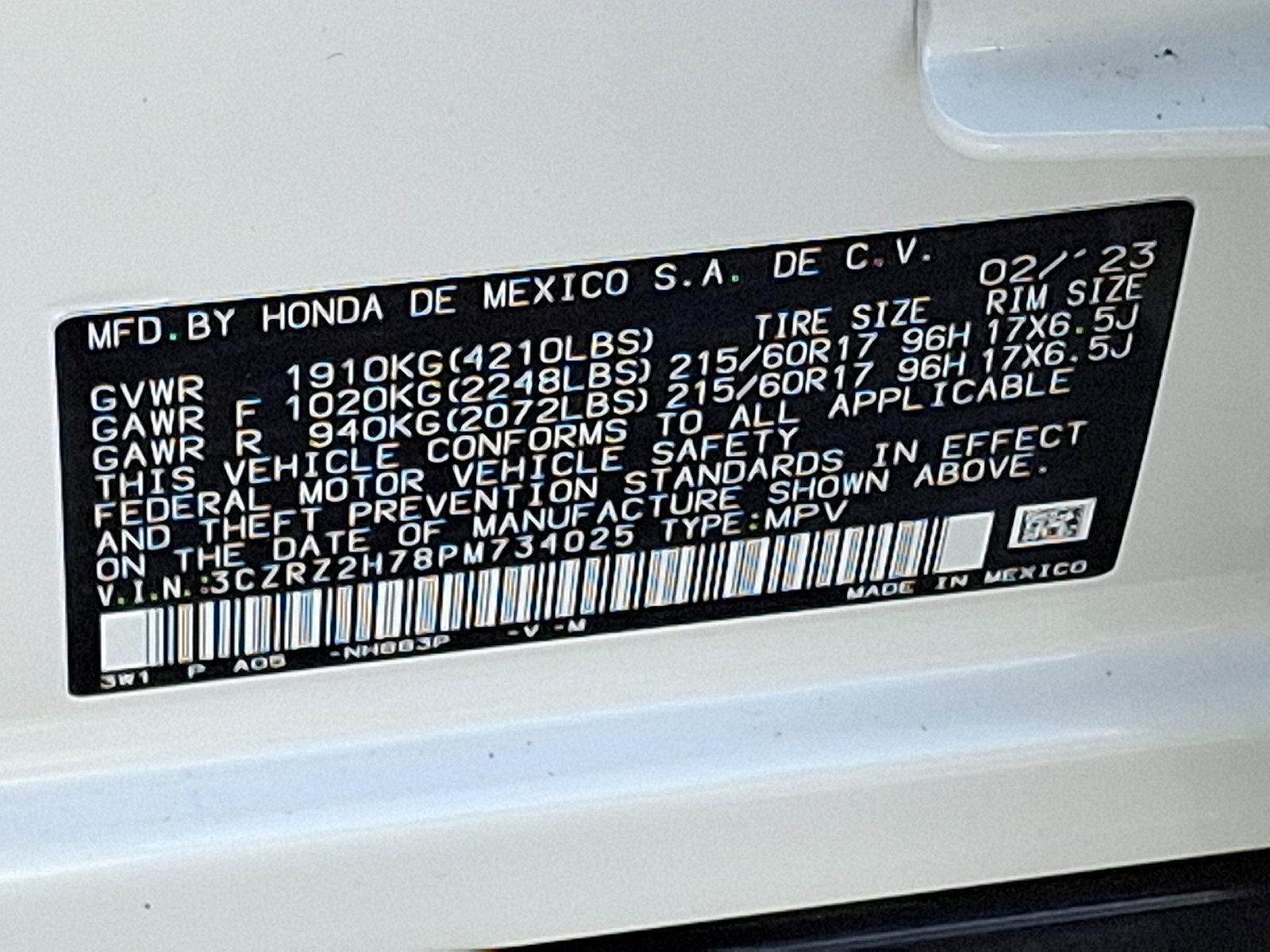 2023 Honda HR-V EX-L AWD CVT