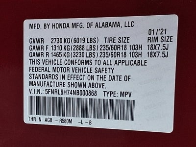 2022 Honda Odyssey EX-L Auto
