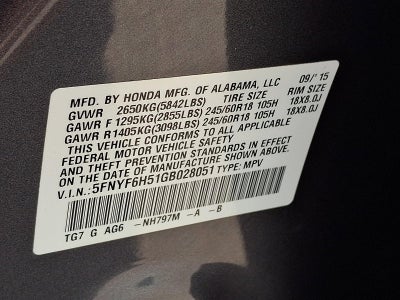 2016 Honda Pilot AWD EX-L