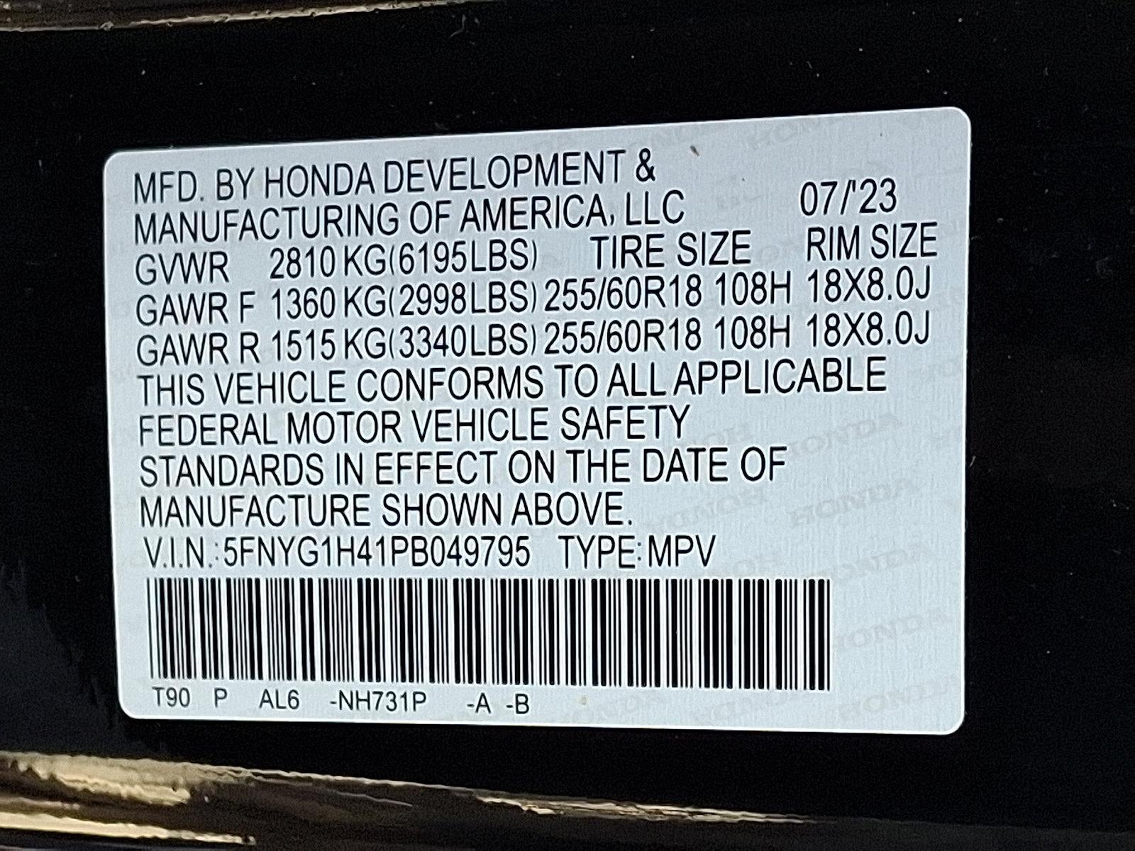 2023 Honda Pilot EX-L 8 Passenger AWD