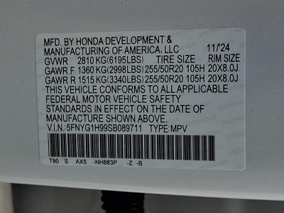 2025 Honda Pilot Black Edition AWD