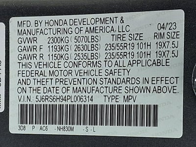 2023 Honda CR-V Hybrid Sport Touring AWD