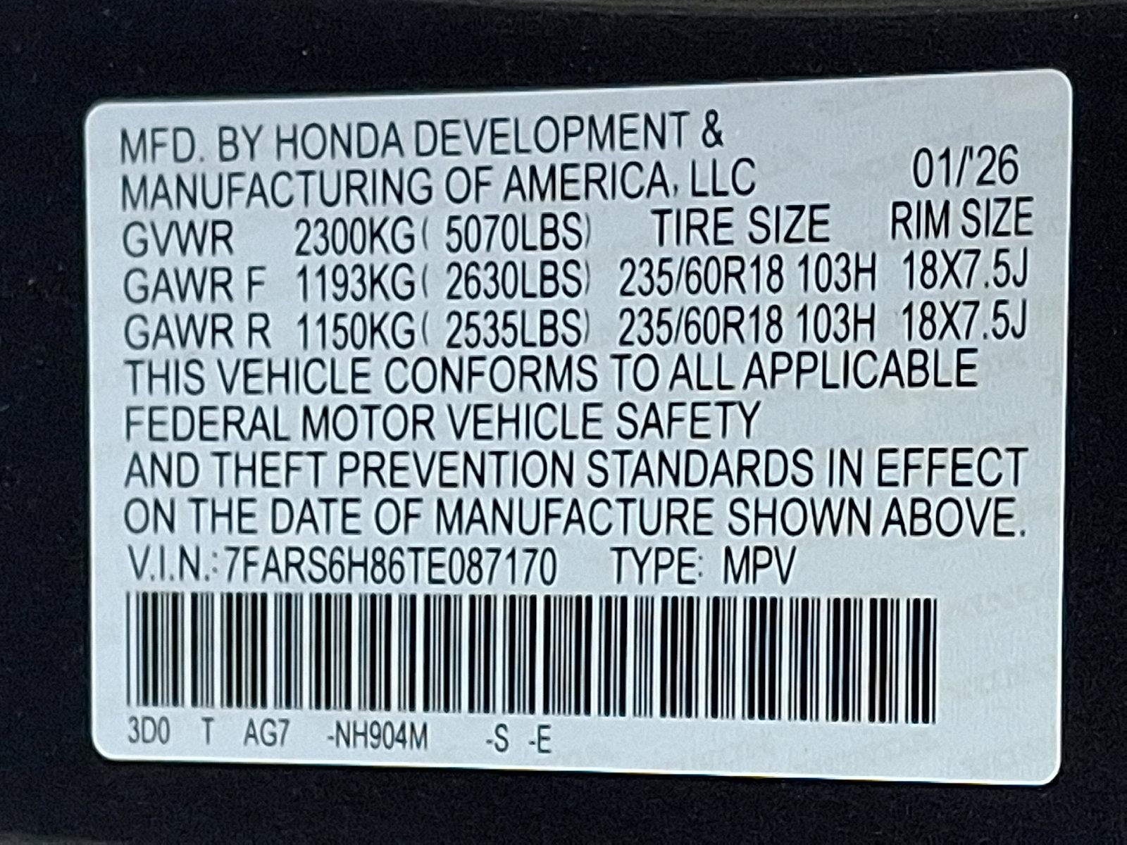 2026 Honda CR-V Hybrid Sport-L AWD