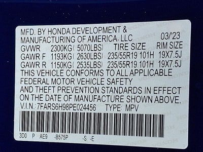 2023 Honda CR-V Hybrid Sport Touring AWD