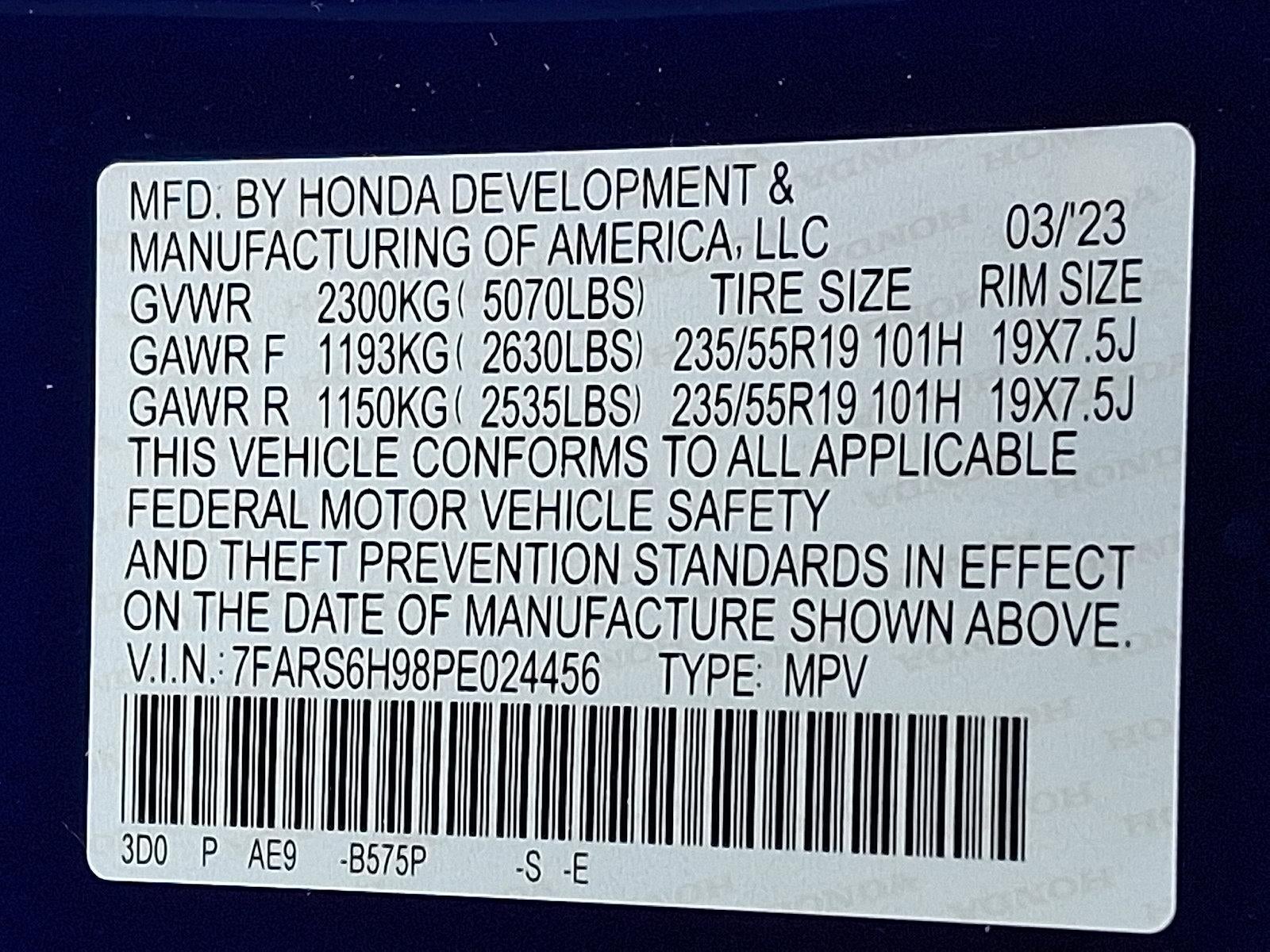 2023 Honda CR-V Hybrid Sport Touring AWD