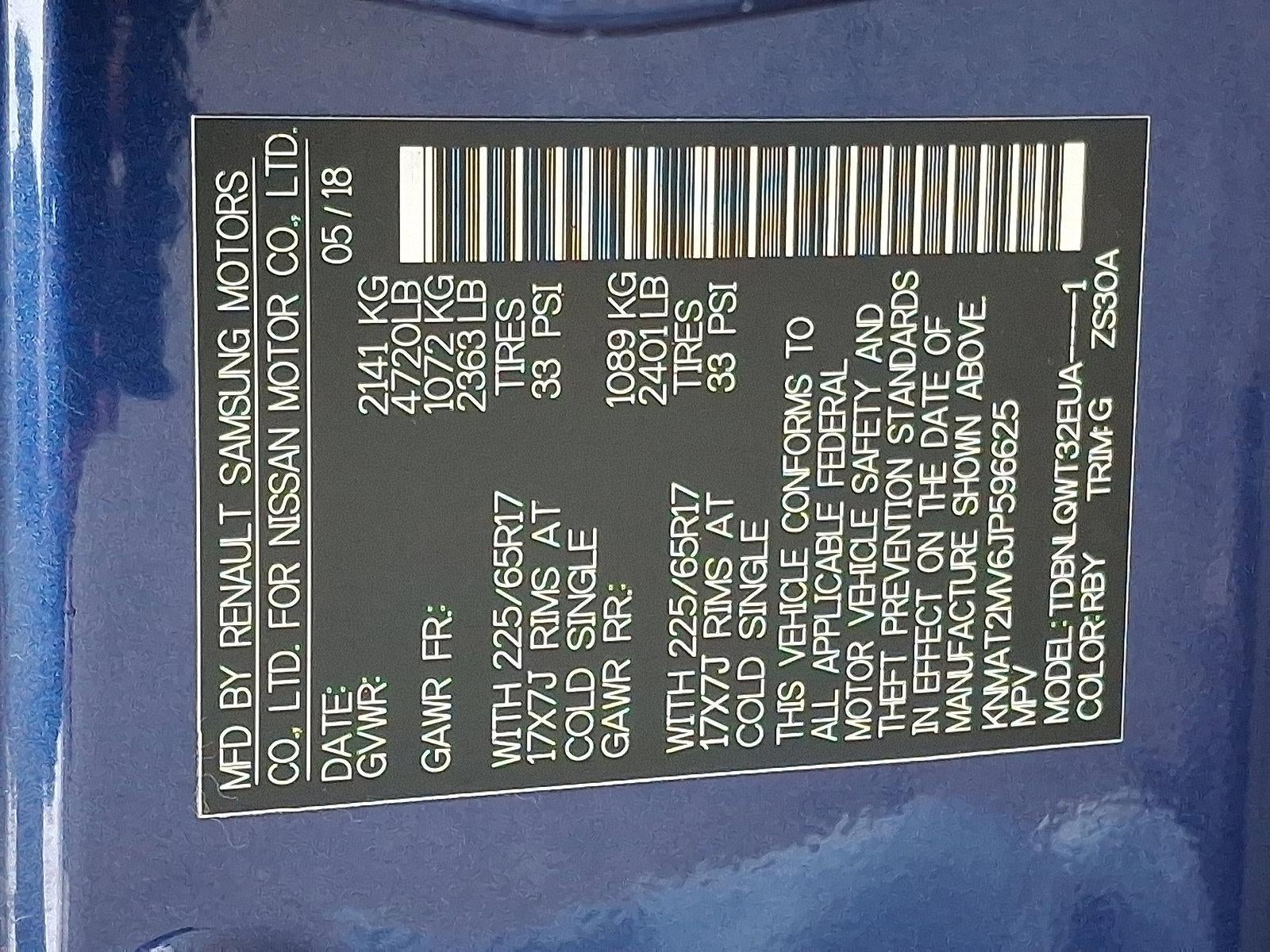 2018 Nissan Rogue AWD SV