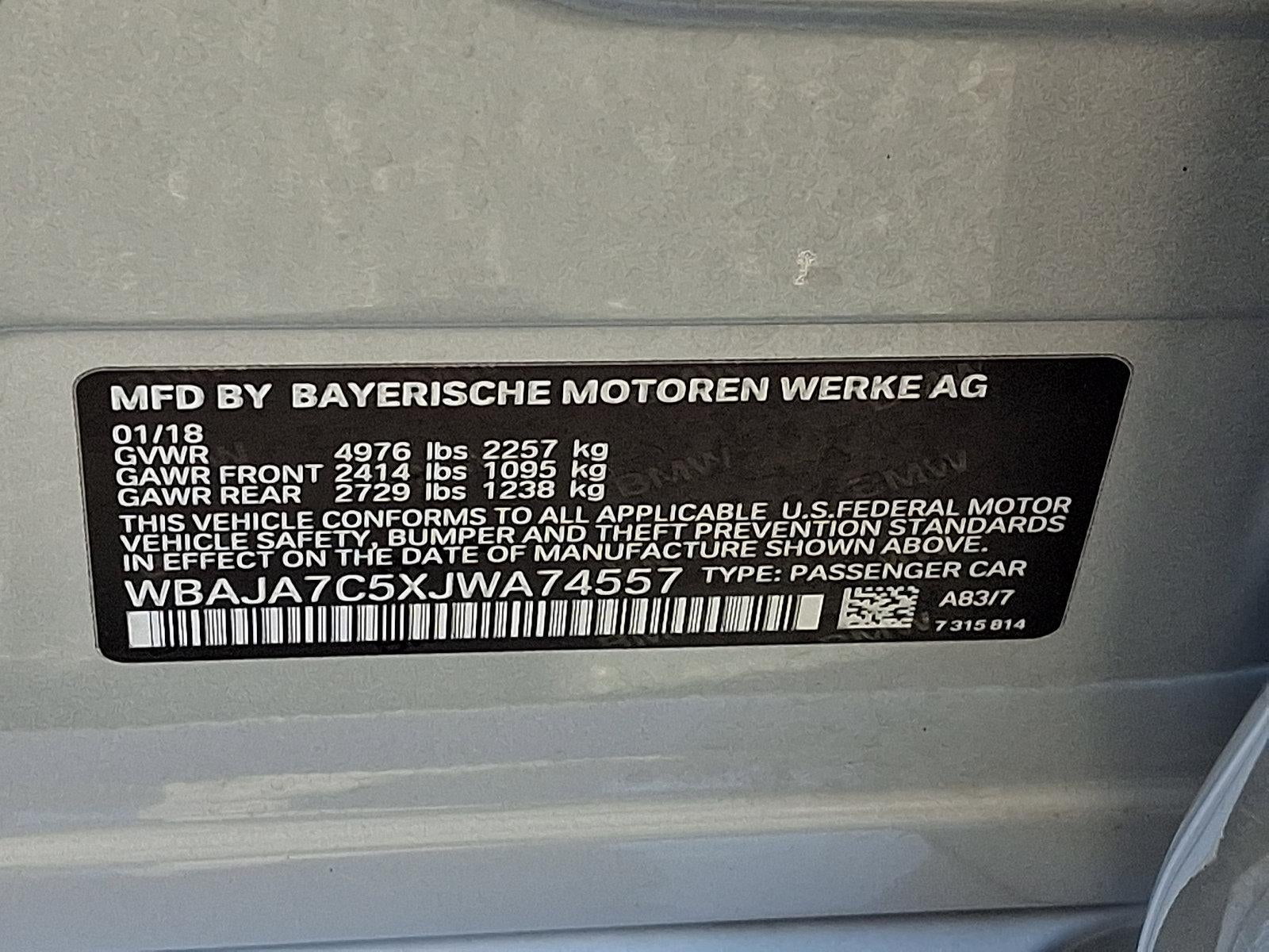 2018 BMW 530i xDrive Sedan