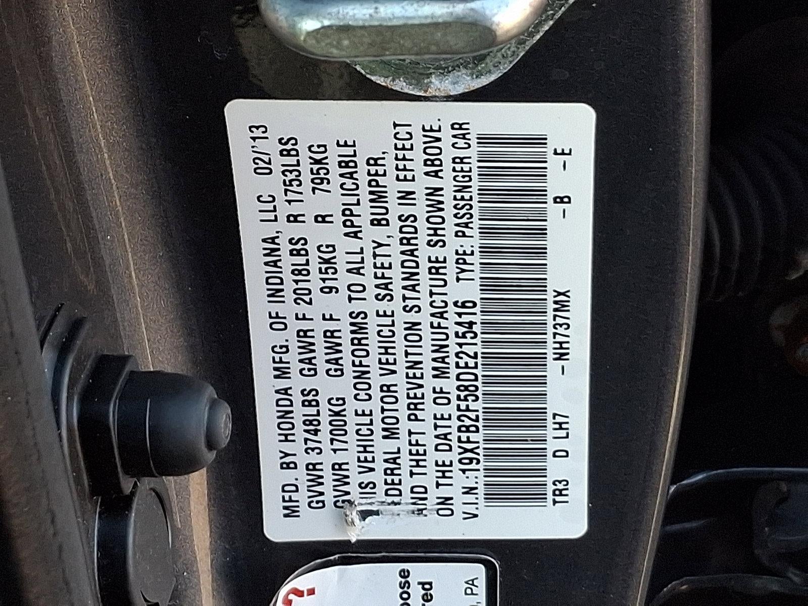 2013 Honda Civic Sedan LX Automatic