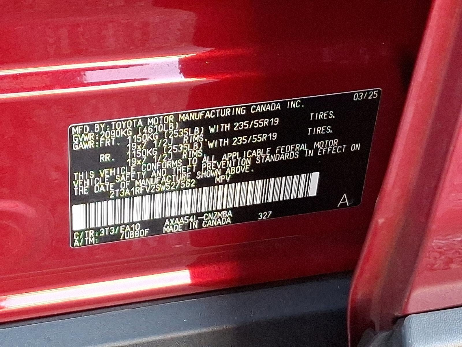 2025 Toyota RAV4 XLE Premium AWD (Natl)