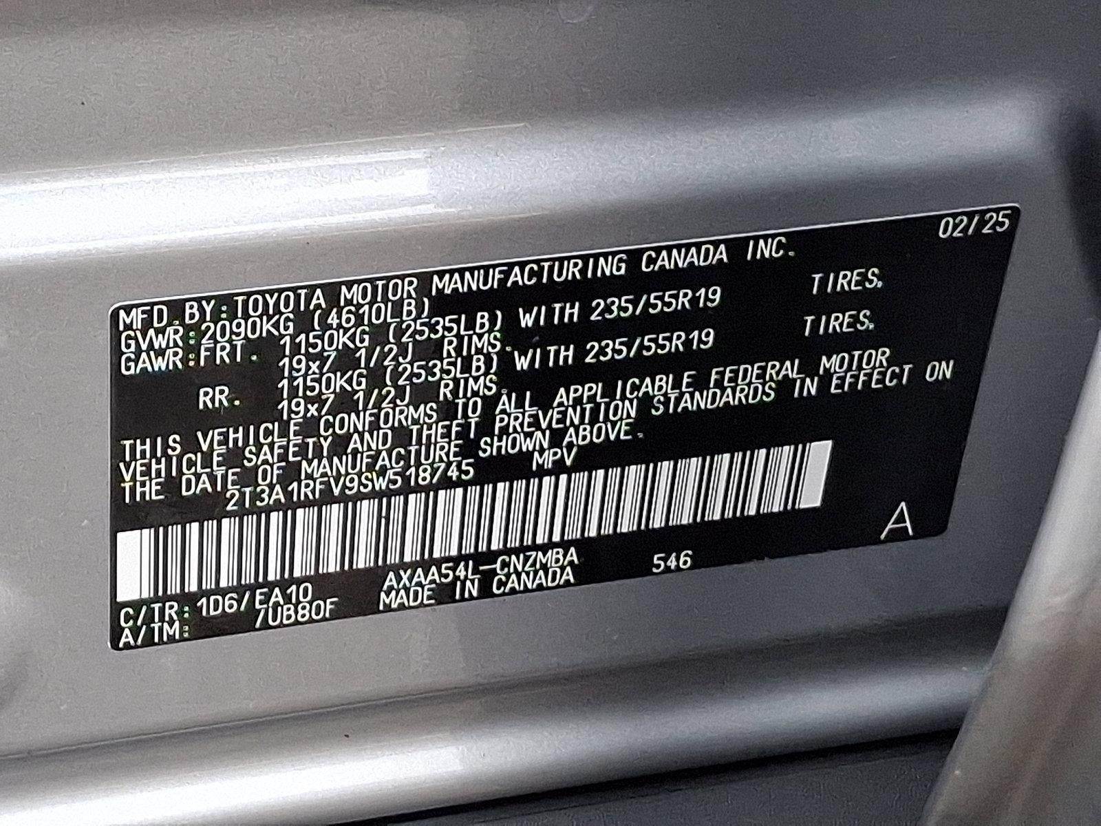 2025 Toyota RAV4 XLE Premium AWD (Natl)