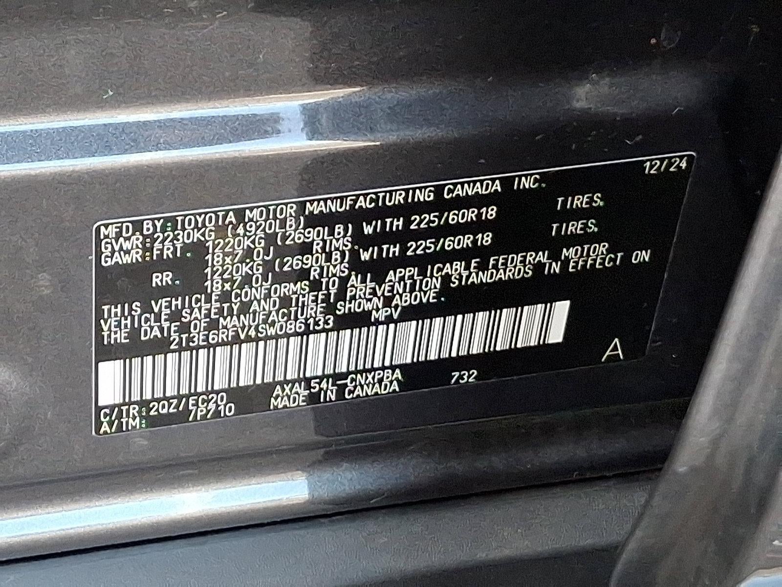 2025 Toyota RAV4 Hybrid XSE AWD (Natl)