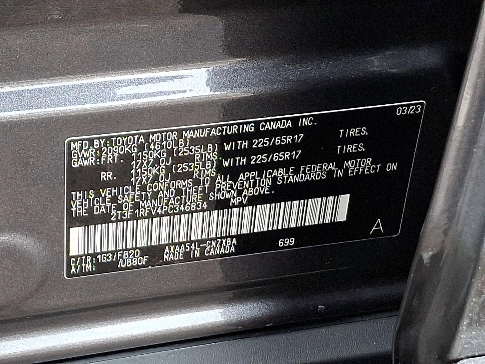 2023 Toyota RAV4 LE AWD (Natl)