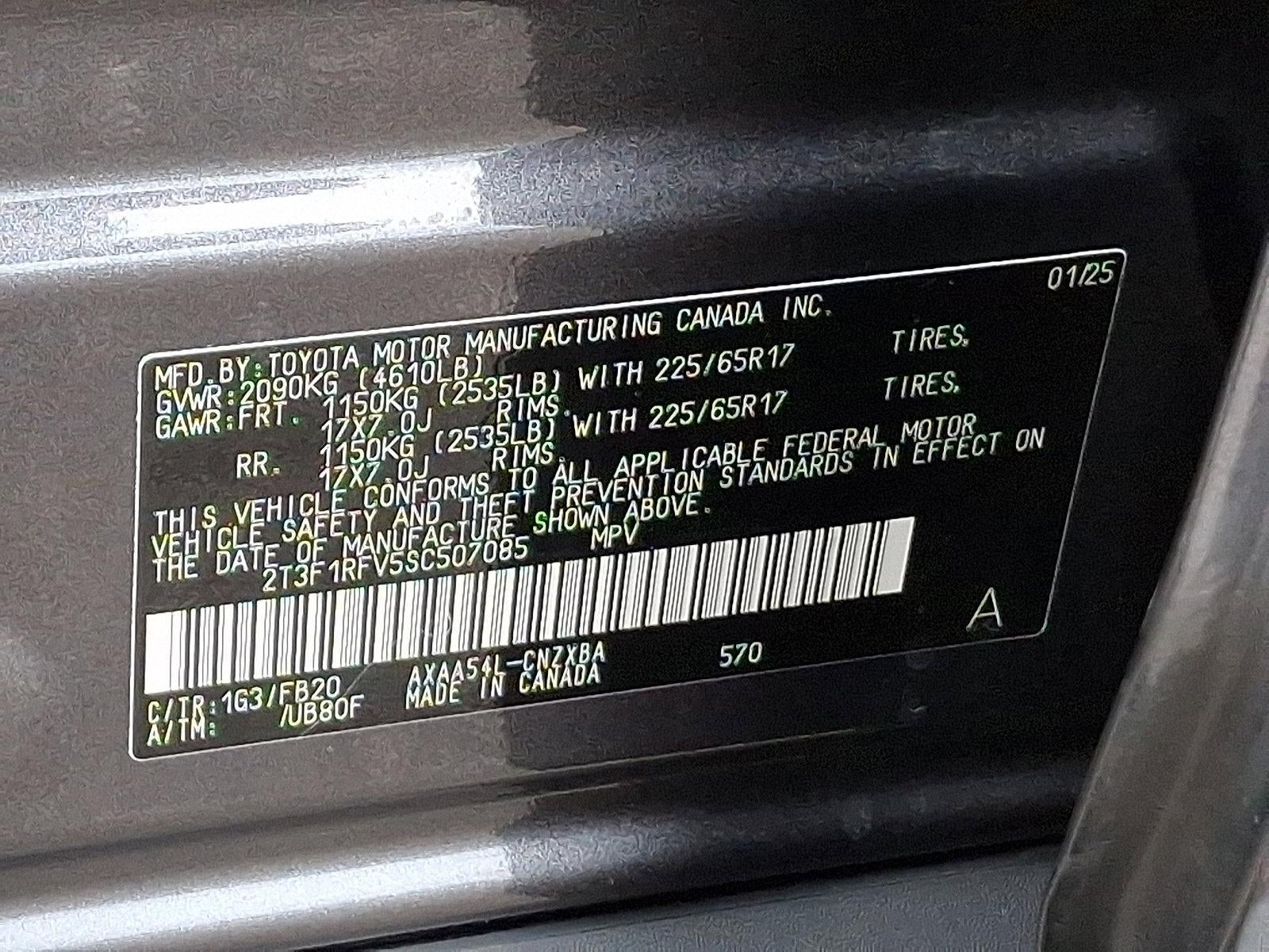 2025 Toyota RAV4 LE AWD (Natl)