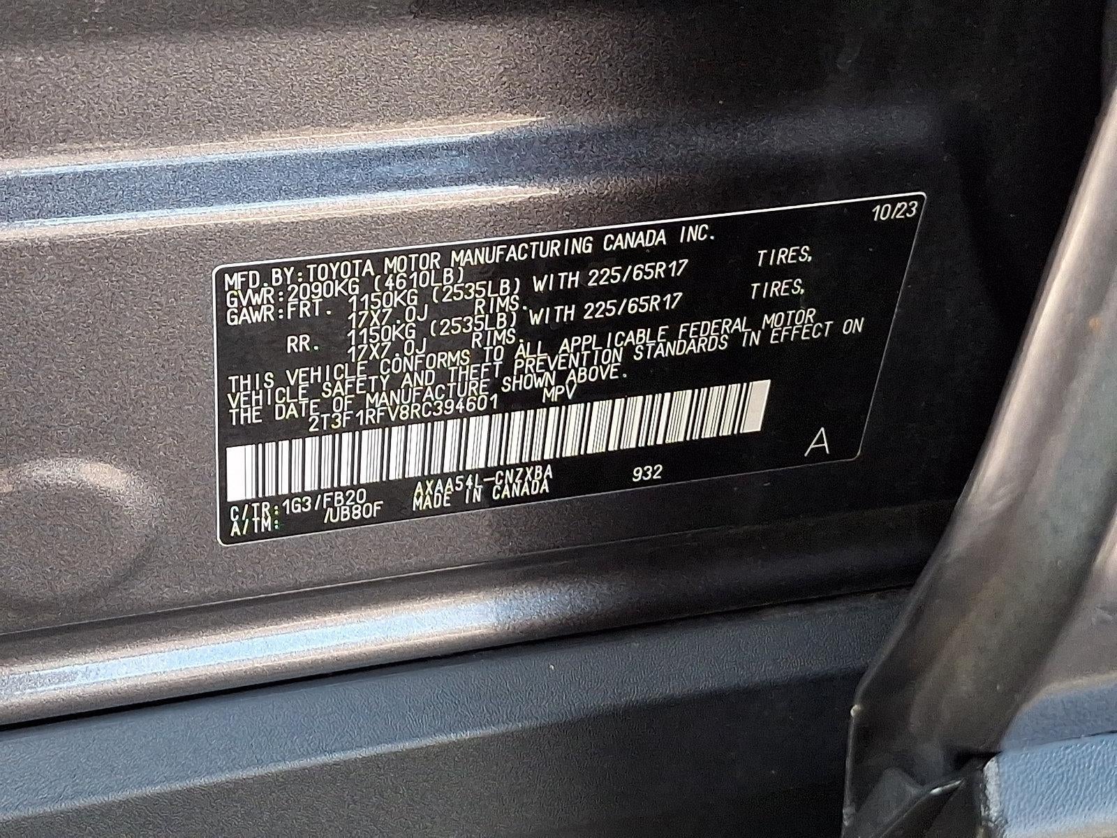 2024 Toyota RAV4 LE AWD (Natl)
