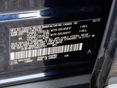 2025 Toyota RAV4 XLE AWD (Natl)